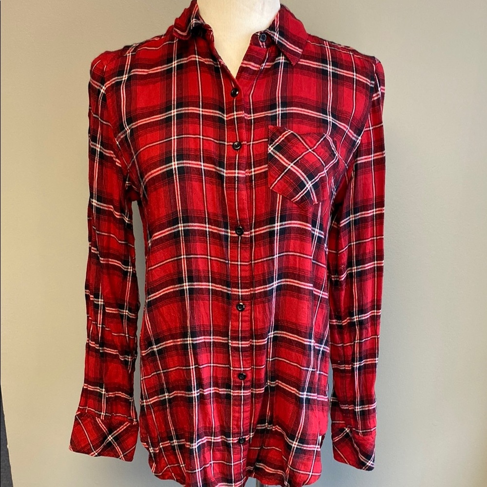 BP Red Plaid Button Down Shirt